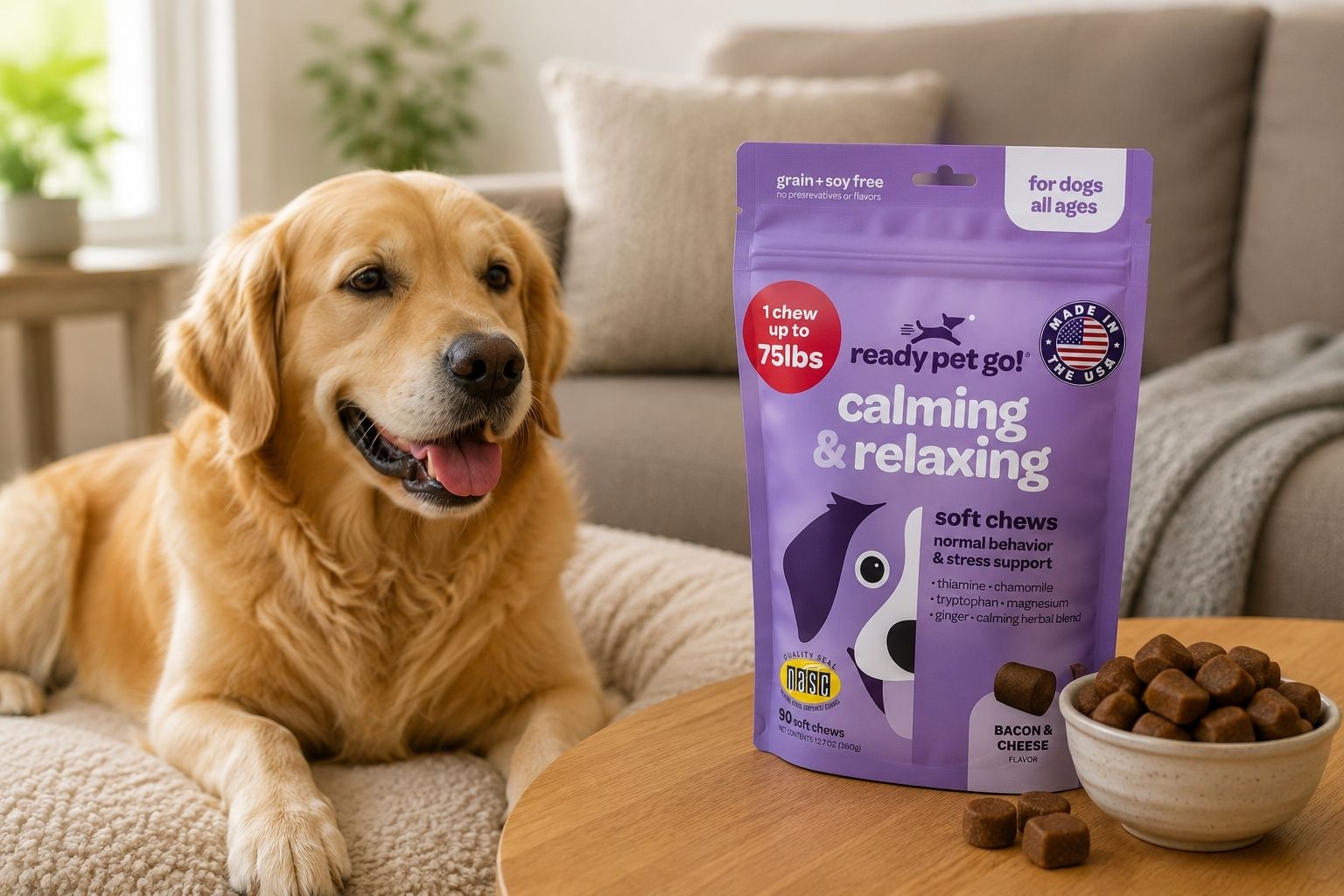Read more about the article Calming Chews For Dogs: An Honest Review for Anxious Pups (and the Owners Who Love Them)